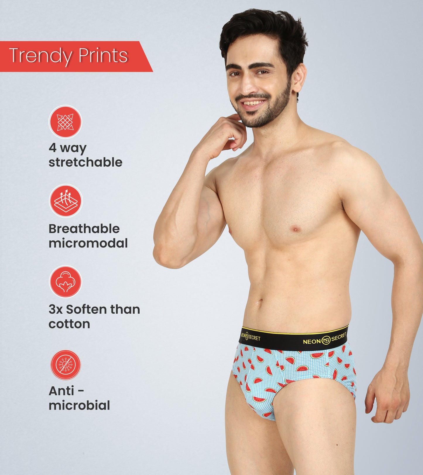 Melon Bom Micro Modal Men's Brief Underwear