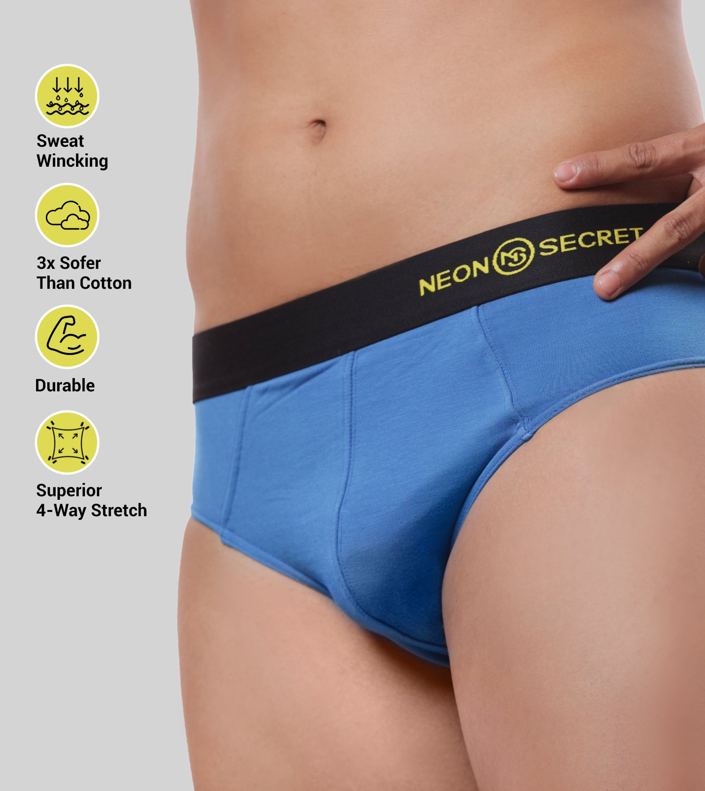 Micro Modal Men's Sapphire Blue Brief