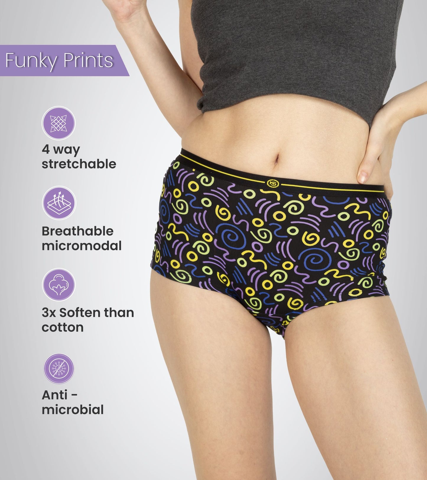String Micro Modal Boyshorts Women Underwear