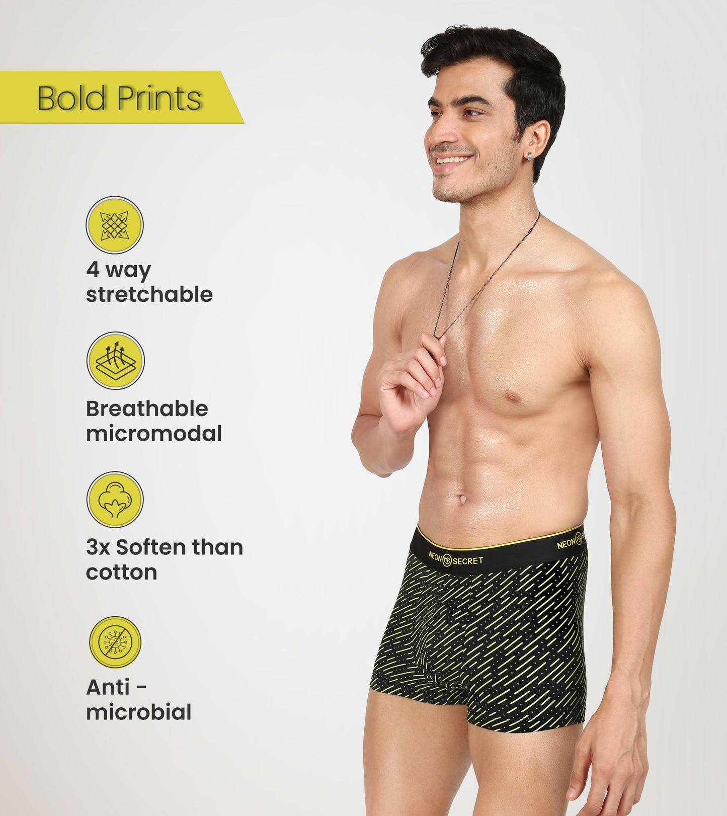 Raining Star Micro Modal Men's Trunk Underwear