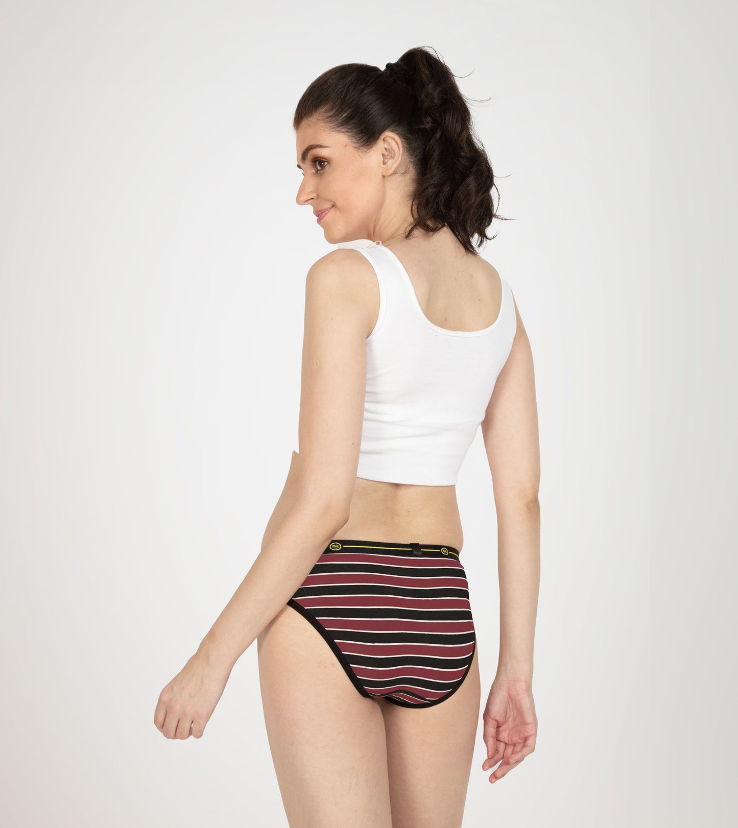Maroon Zebra Micro Modal Bikini