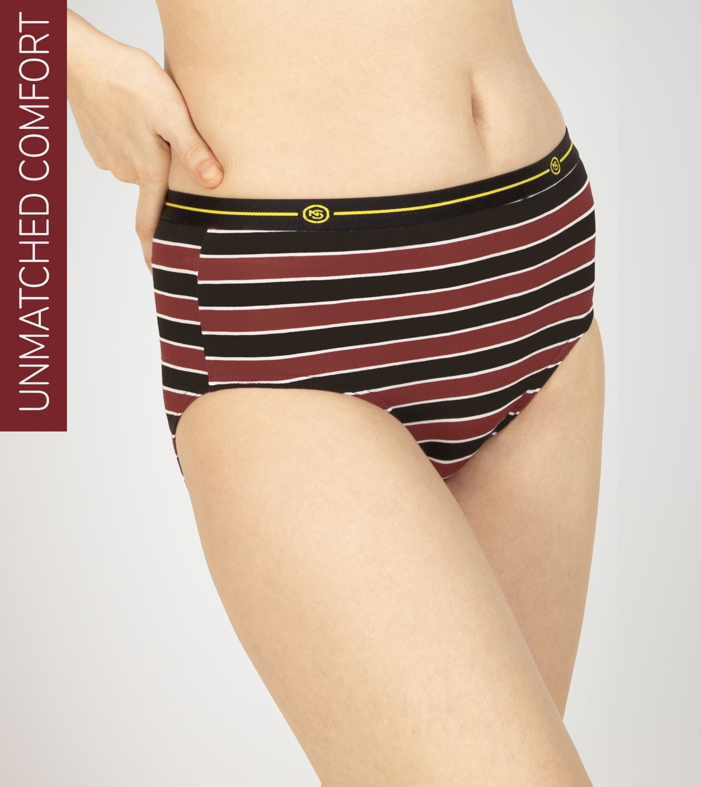 Maroon Zebra Micro Modal Hipster