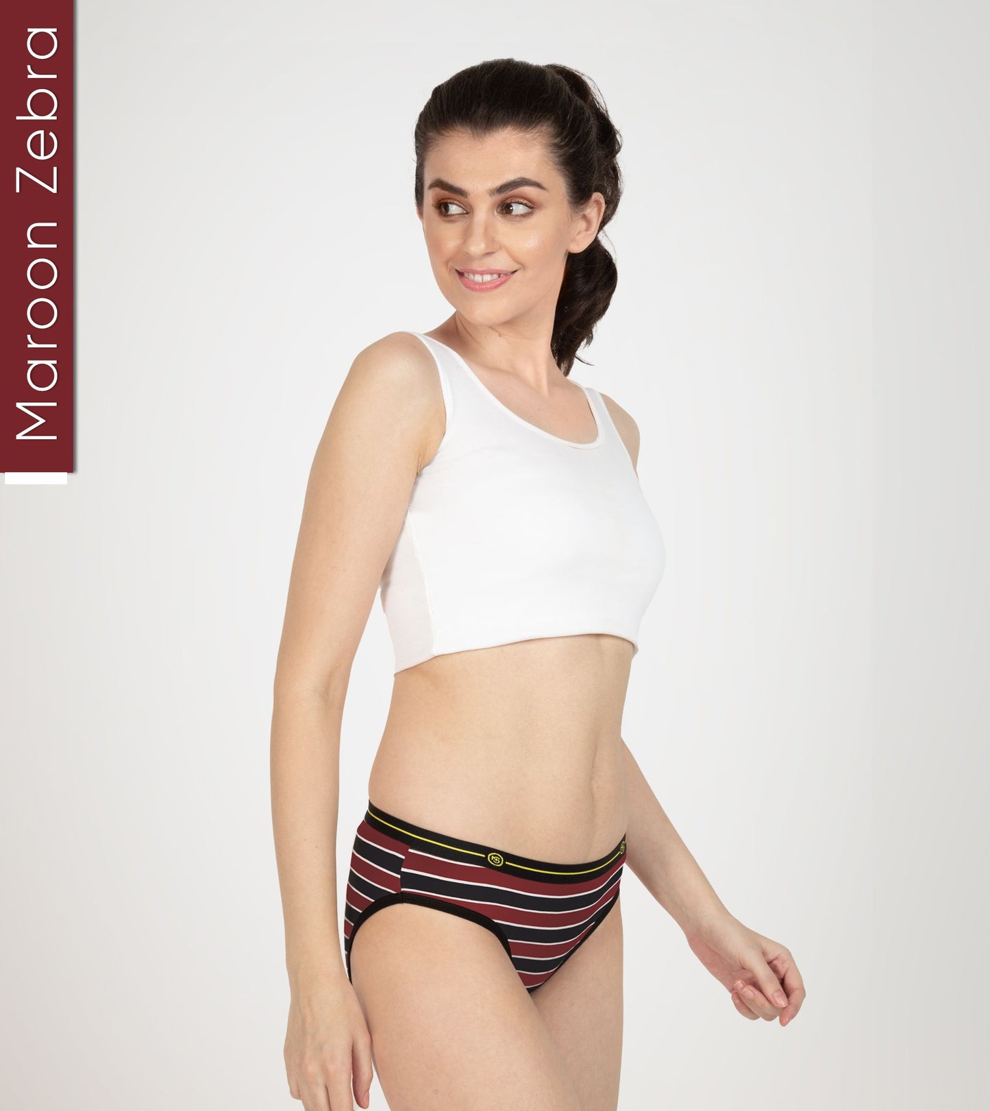 Maroon Zebra Micro Modal Bikini