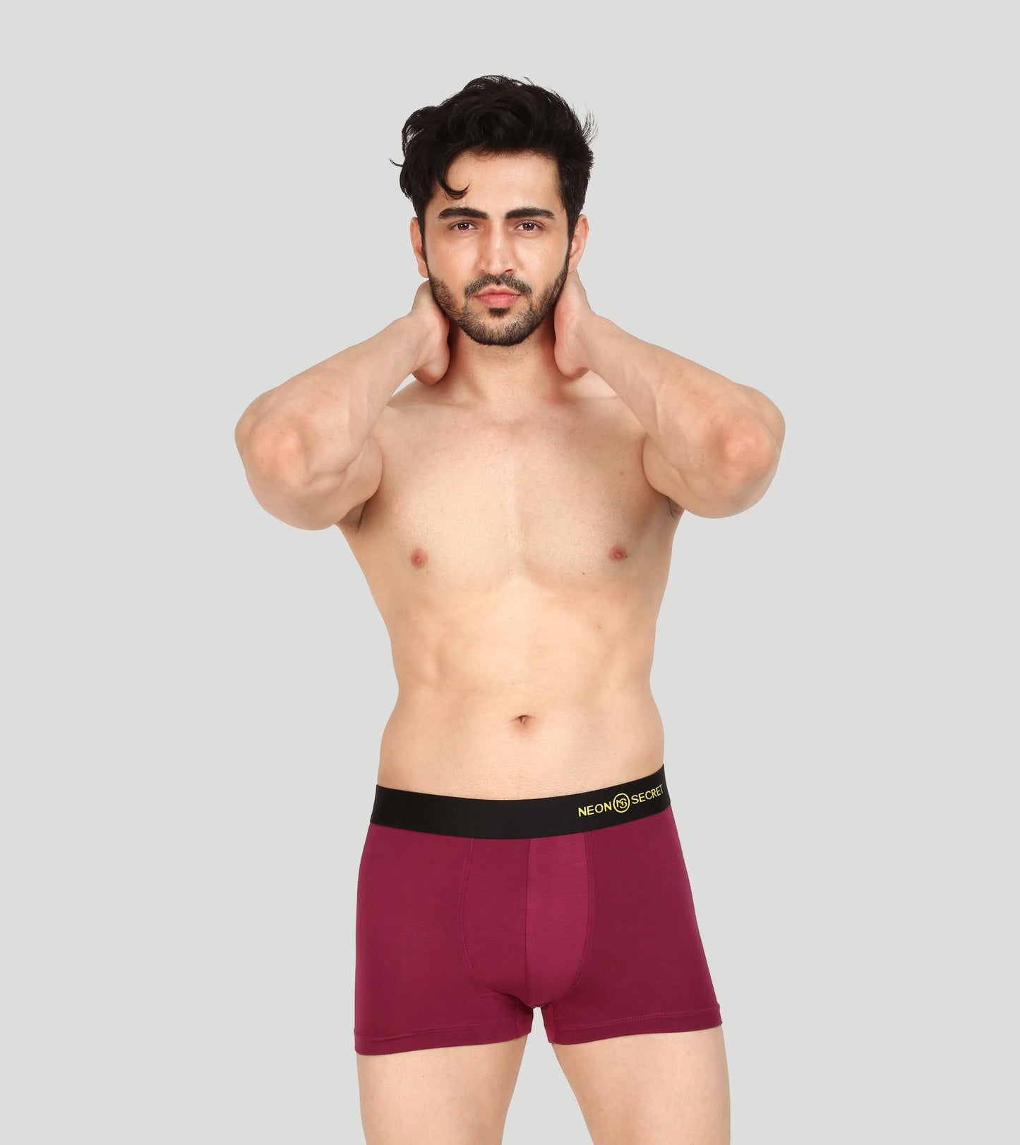 Stylish Harmony: Claret Trunk and Printed Maroon Zebra Set - Pack of Two