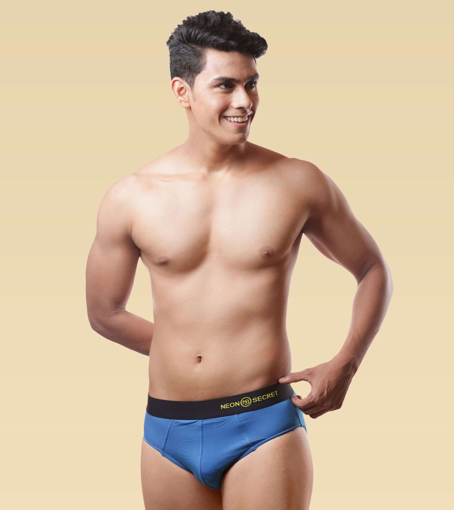 Micro Modal Anti-odor Briefs- Pack of 2( Midnight Black and Sapphire Blue)