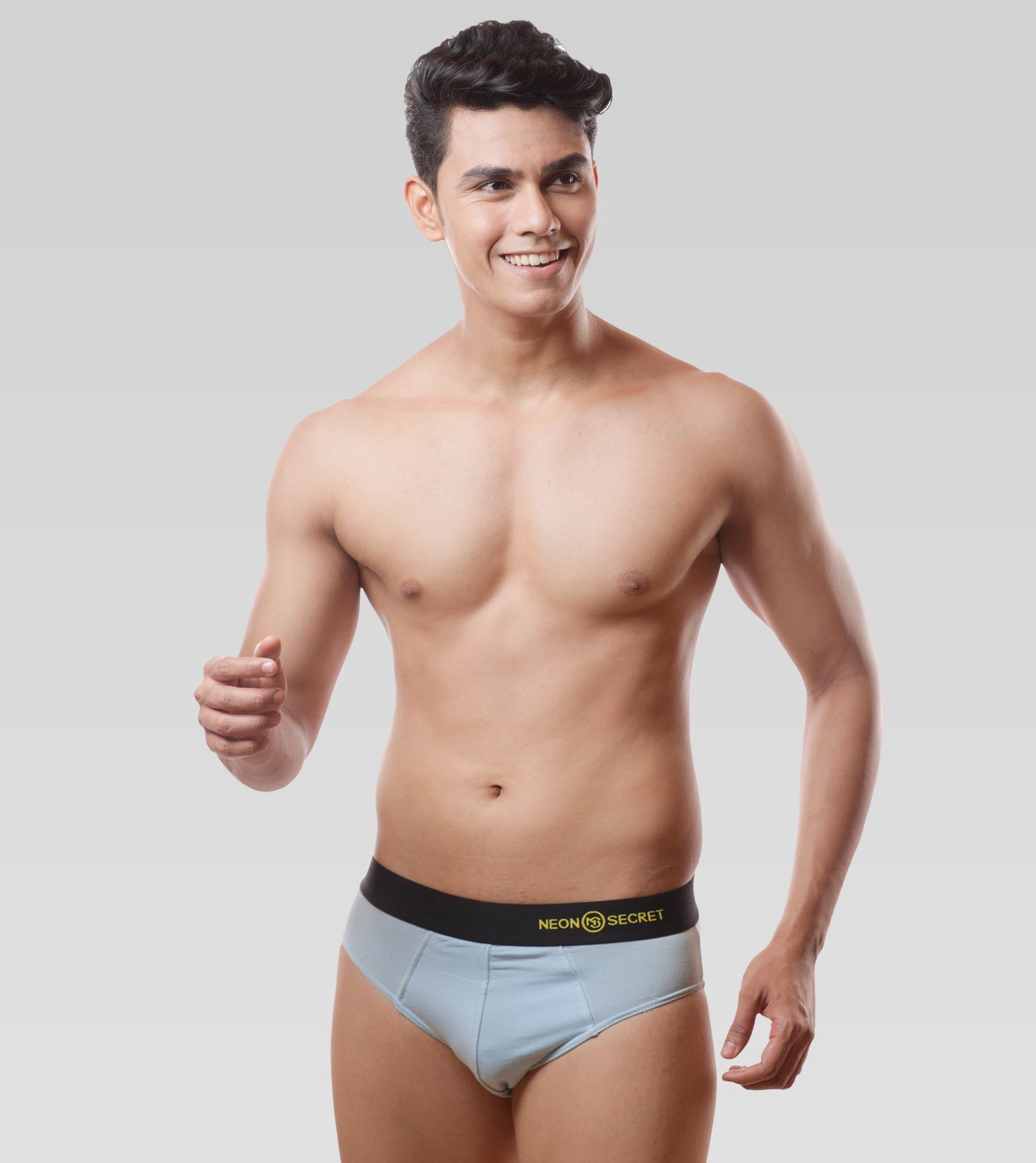 Micro Modal Anti-odor Briefs- Pack of 2(Milky white and Martini Blue)