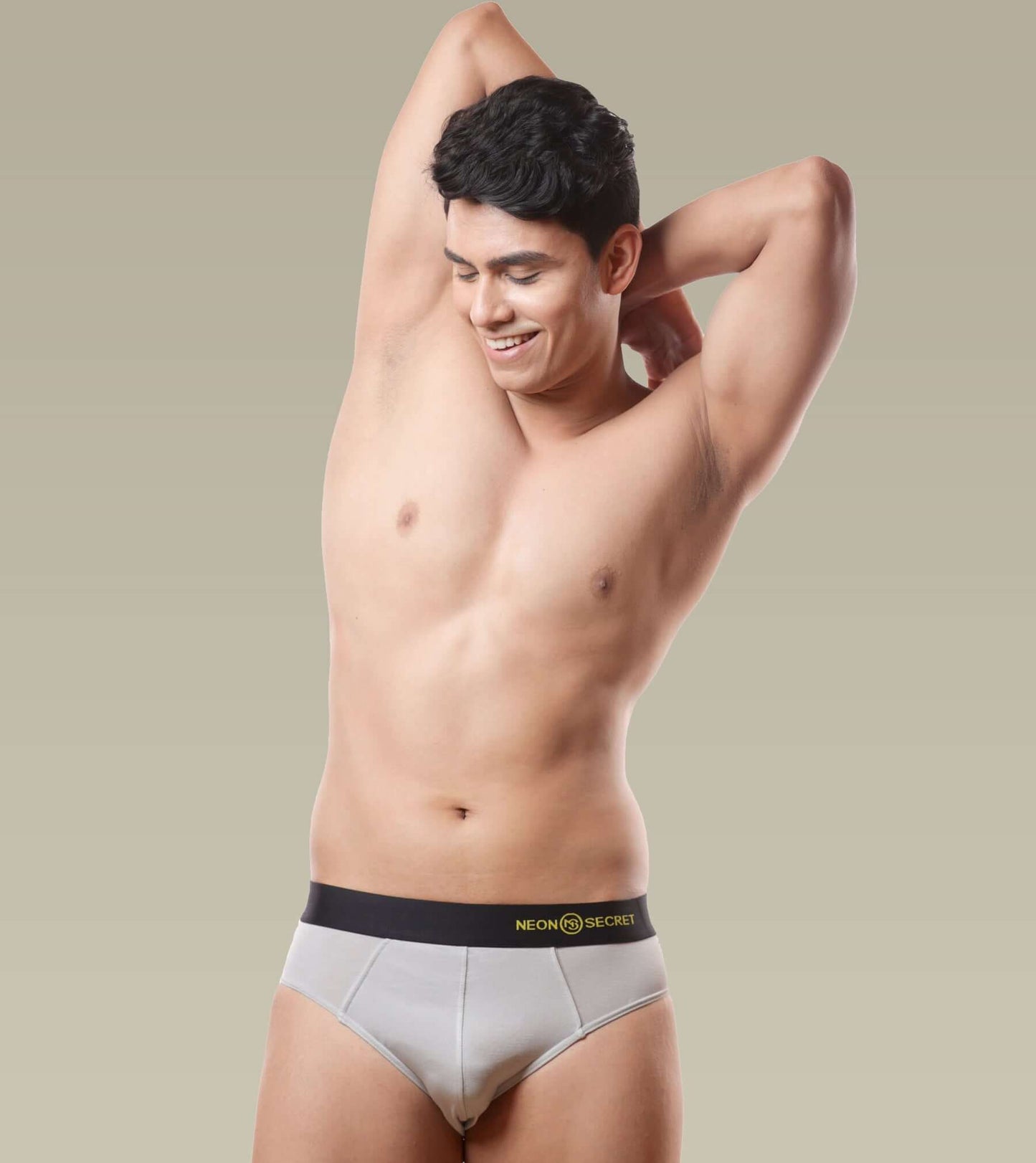 Micro Modal Anti-odor Briefs- Pack of 2( Midnight Black and Steel Grey)