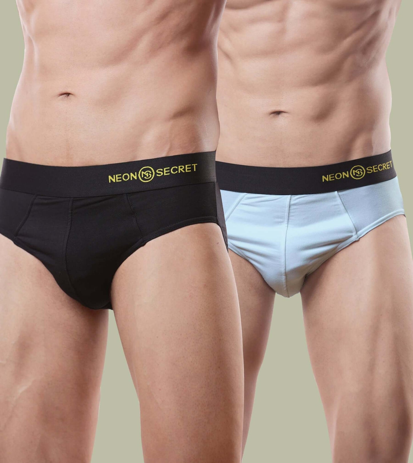 Micro Modal Anti-odor Briefs- Pack of 2( Midnight Black and Martini Blue)