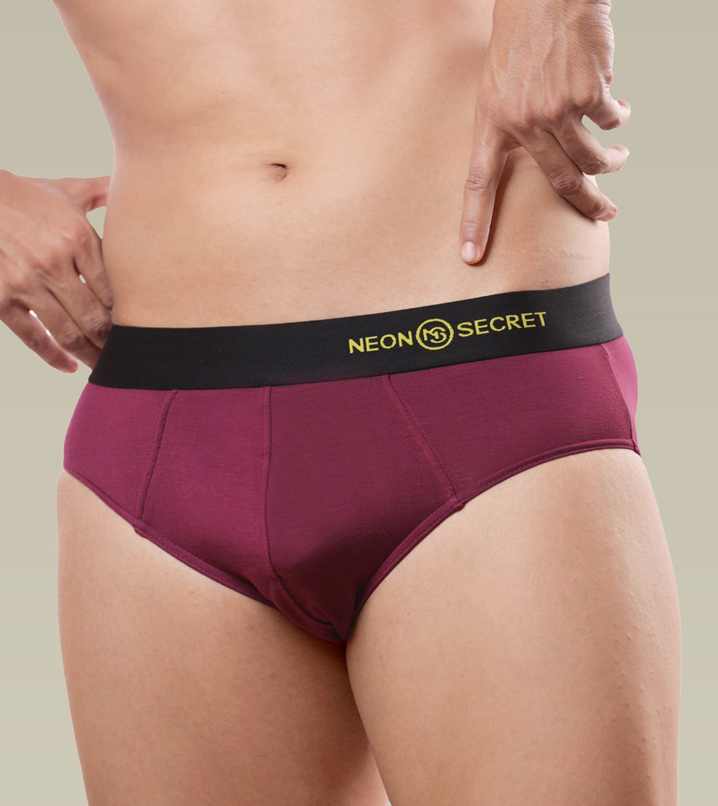 Micro Modal Anti-odor Briefs- Pack of 2( Claret and Martini Blue)