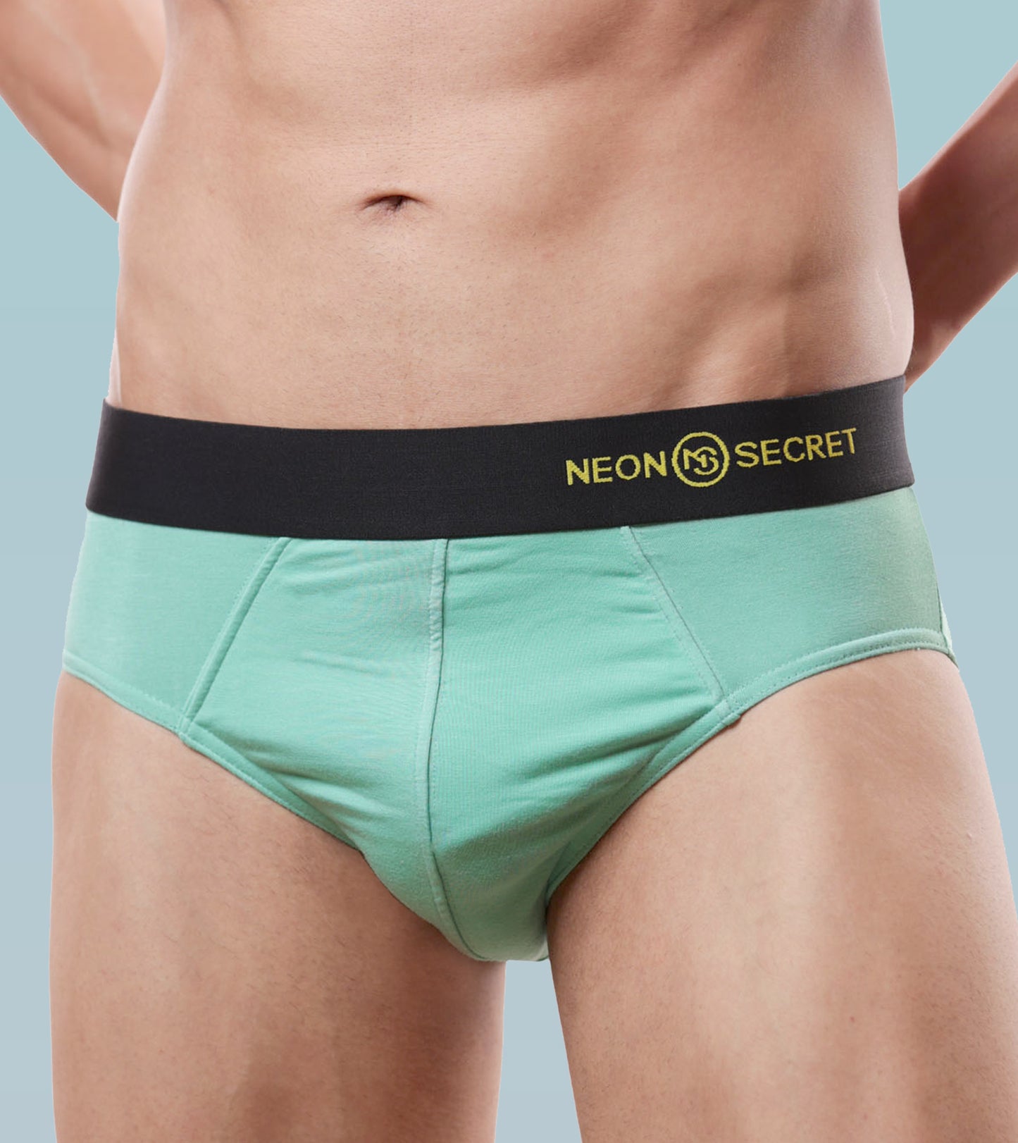 Men's Breathable Briefs- Pack of 3 (Milky White, Martini Blue, Spear Mint)