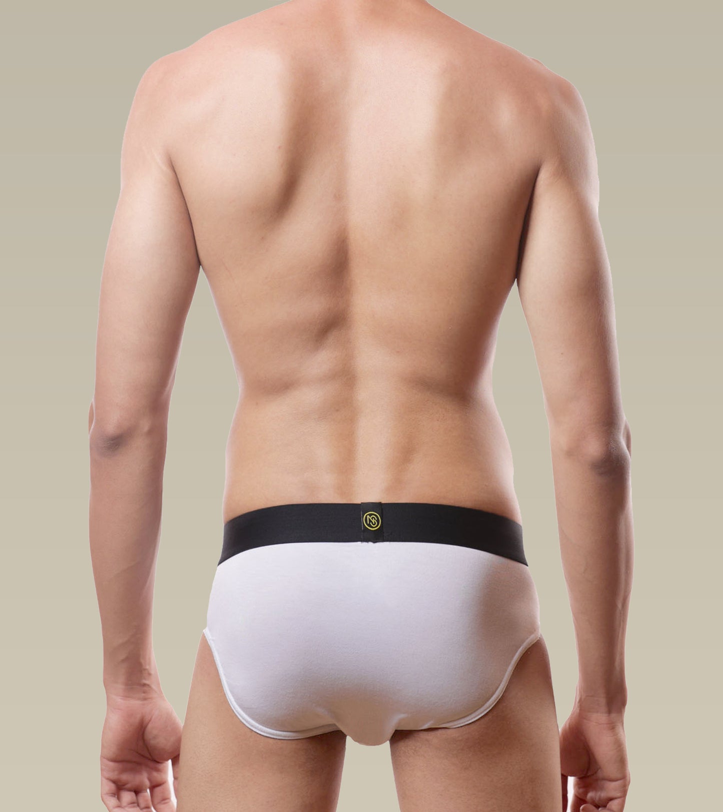 Micro Modal Anti-odor Briefs Pack of 2( Midnight Black and Milky White)