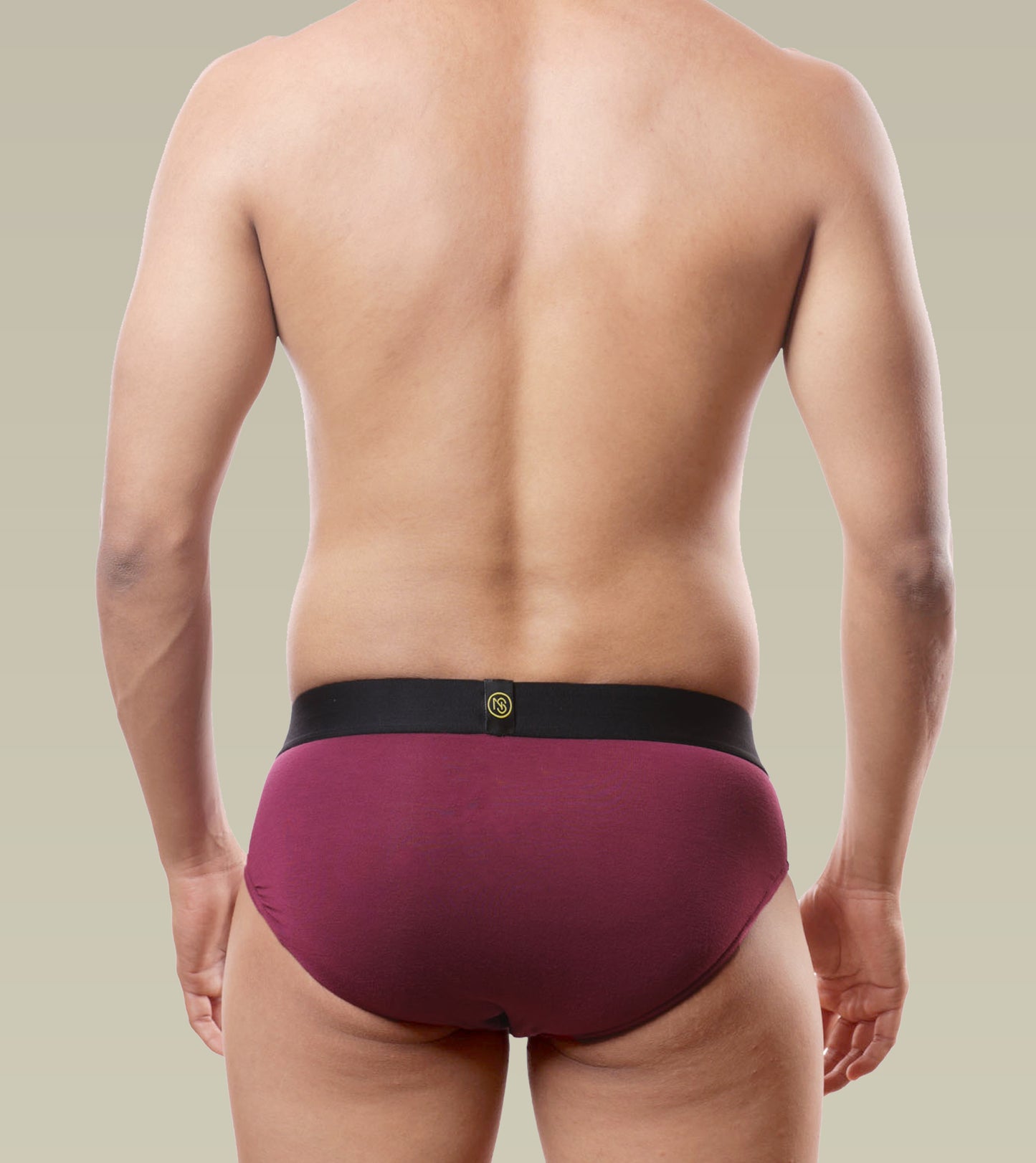 Men's Breathable Briefs- Pack of 3 (Milky White, Spear Mint, Claret)