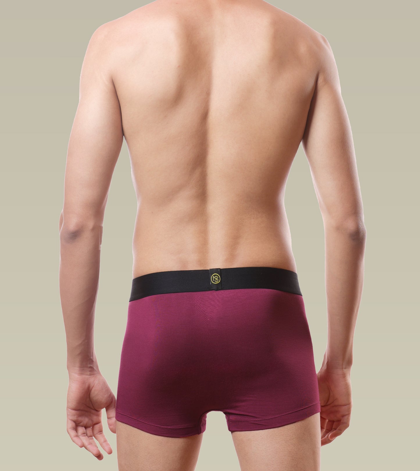 Micro Modal Antibacterial Trunks- Pack of 2 (Midnight Black and Claret)