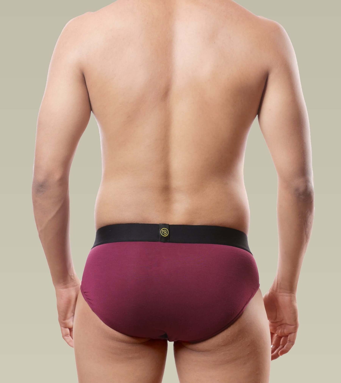 Micro Modal Anti-odor Briefs- Pack of 2( Midnight Black and Claret)