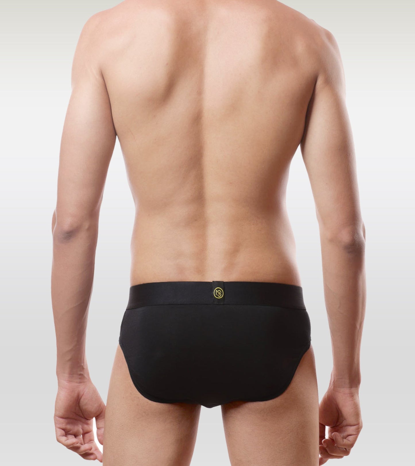 Men's Breathable Briefs- Pack of 3 (Midnight Black, Steel Grey, Milky White)