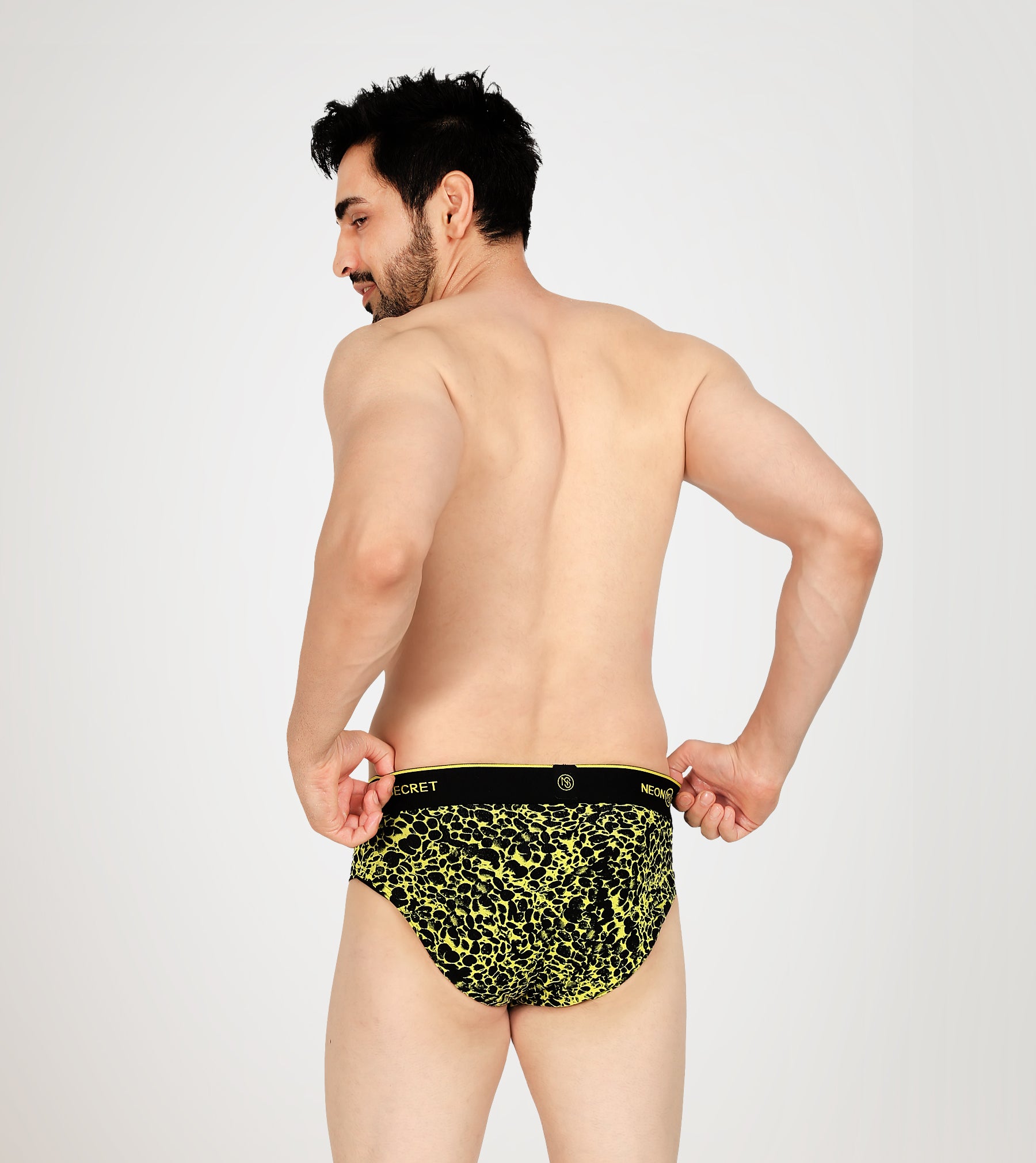 Lime Leopard Micro Modal Men s Brief Underwear