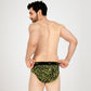 Lime Leopard Micro Modal Men's Brief Underwear