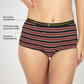 Maroon Zebra Micro Modal Boyshorts Women Underwear
