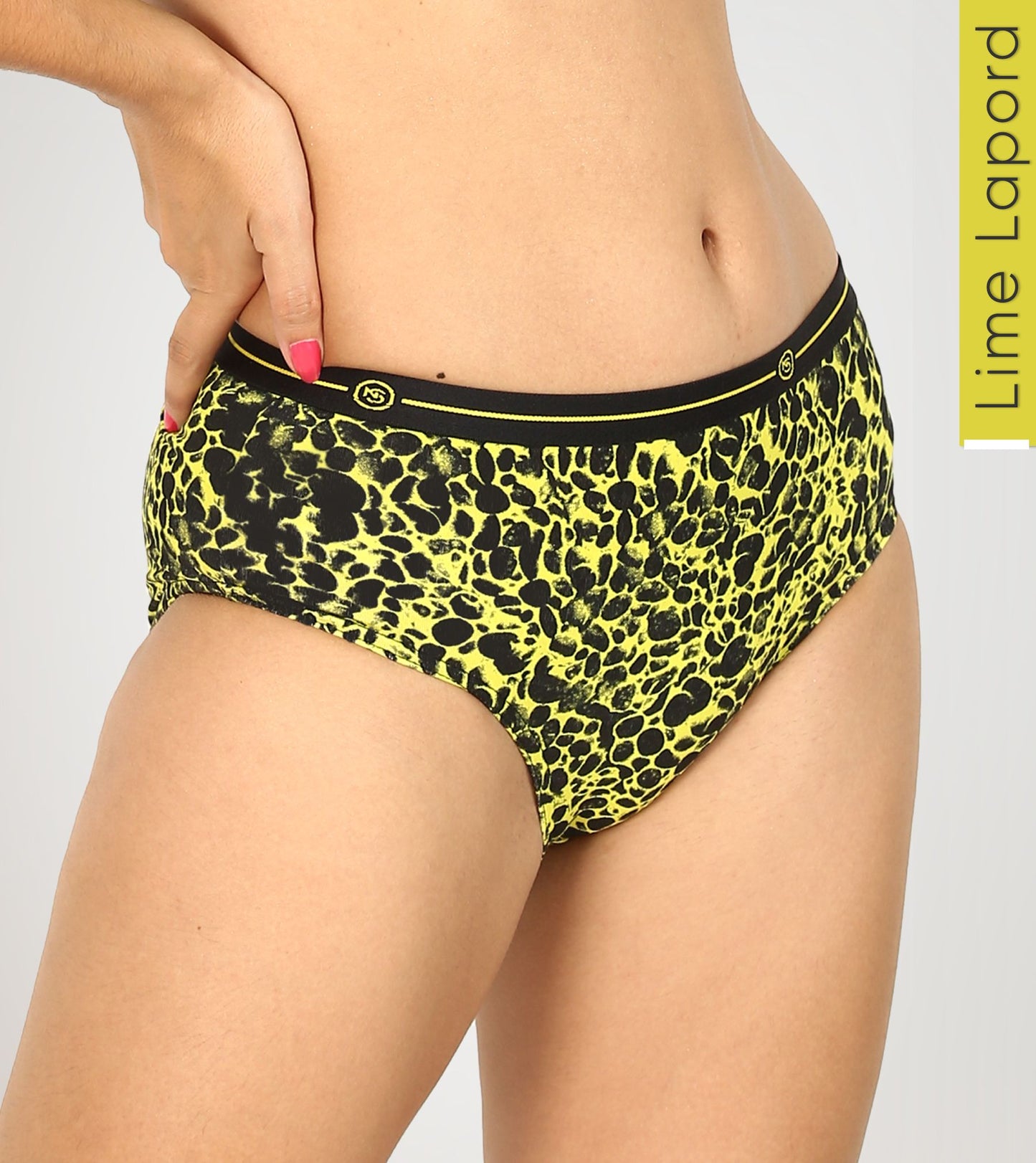 Lime Leopard Micro Modal Hipster