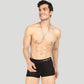 Stellar Duo: Black Trunk and Printed Raining Star Micro Modal Men's Trunk Underwear