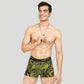 Modern Fusion: Pine Green Trunk and Printed Lime Leopard Set - Pack of Two