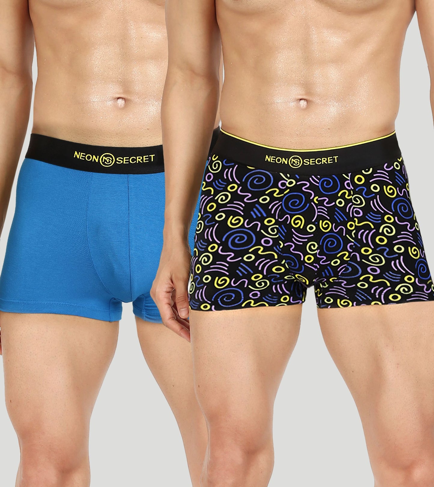 Luxury Combo: Sapphire Blue Trunk and Printed String Set - Pack of Two