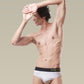 Men's Breathable Briefs- Pack of 3 (Milky White, Spear Mint, Claret)