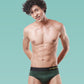 Men's Breathable Briefs- Pack of 3 (Pine Green, Martini Blue, Claret)