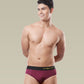 Men's Breathable Briefs- Pack of 3 (Sapphire Blue, Pine Green, Claret)