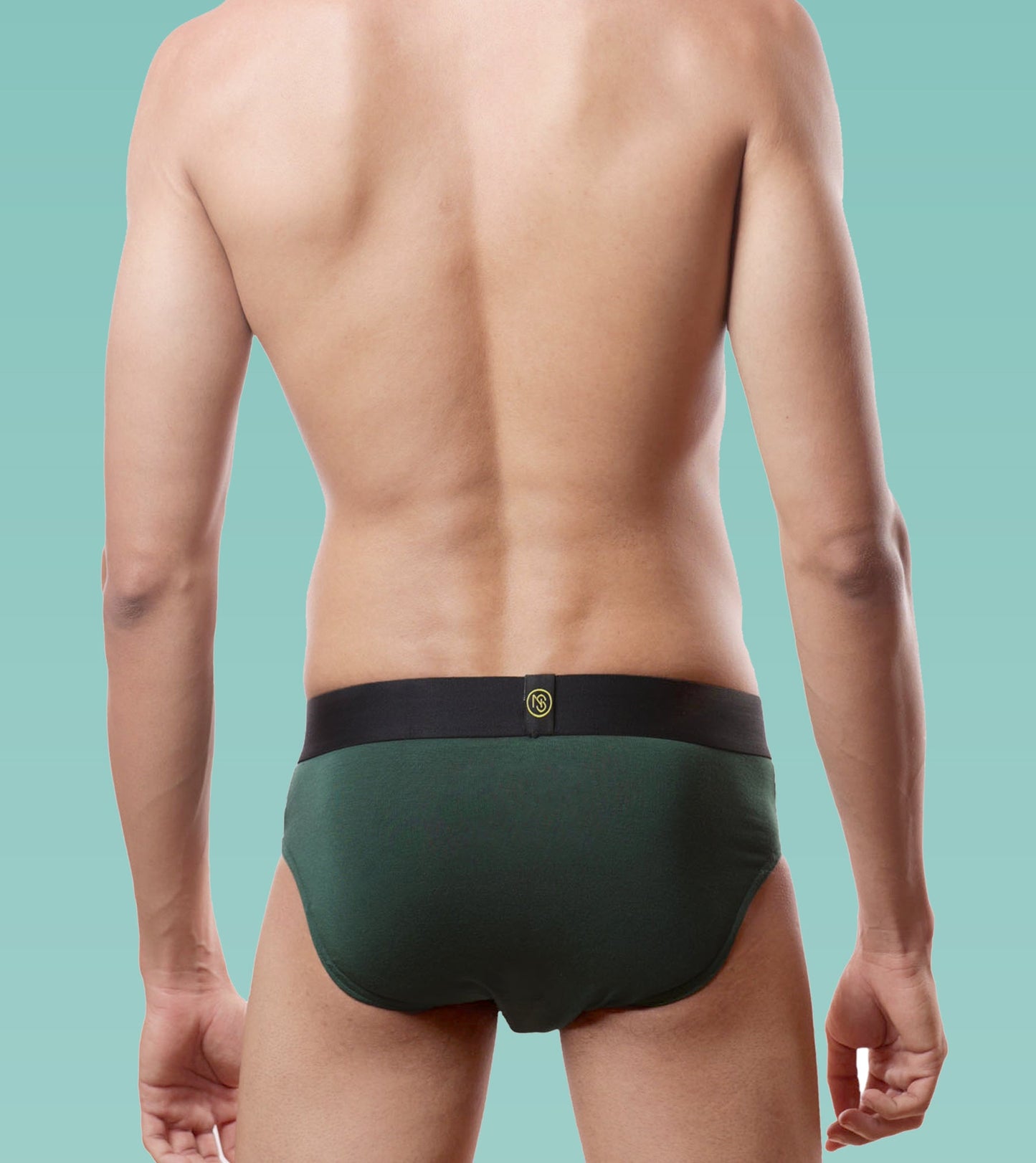 Men's Breathable Briefs- Pack of 3 (Pine Green, Martini Blue, Claret)